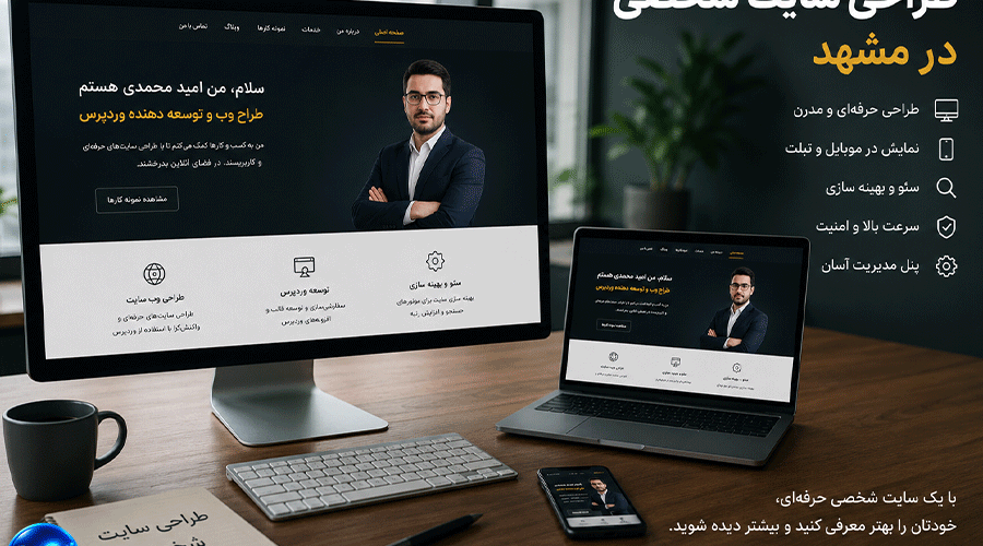 طراحی سایت شخصی در مشهد